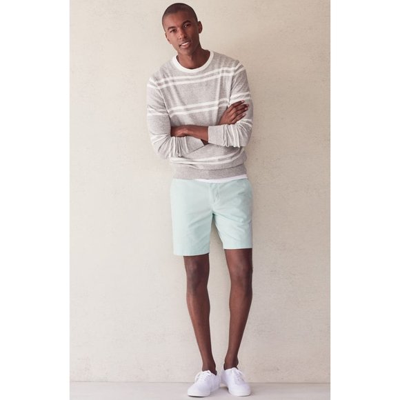 SOLd BONOBOS Mens Aqua Blue Stretch Washed Chino 7 inch Shorts Sz 31 NWT - Picture 7 of 13